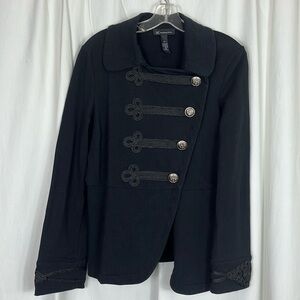 INC International Concept, asymmetrical, peplum, military jacket, Size XL, EUC.